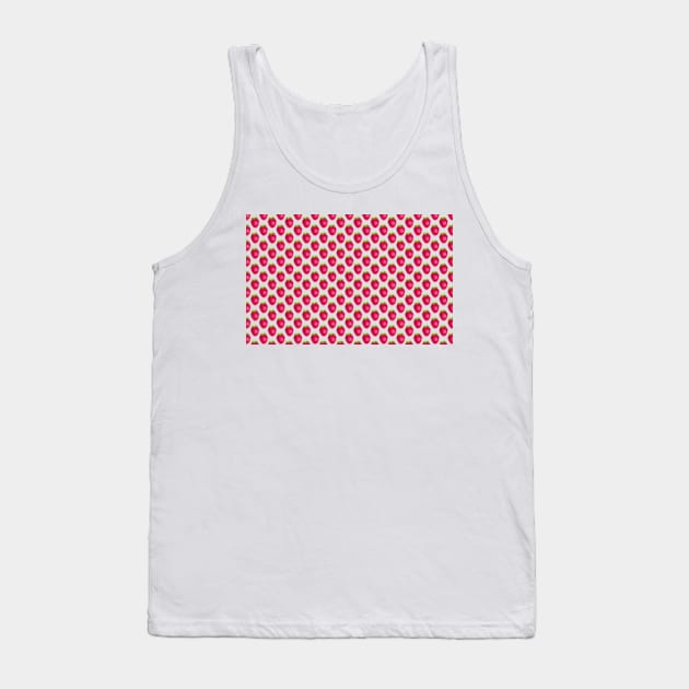 Cute Strawberries pattern Tank Top by Petko121212